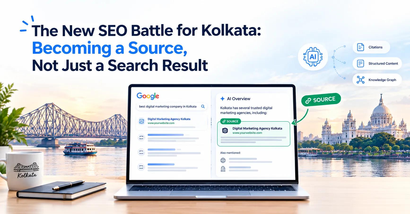 The New SEO Battle for Kolkata: Becoming a Source, Not Just a Search Result
